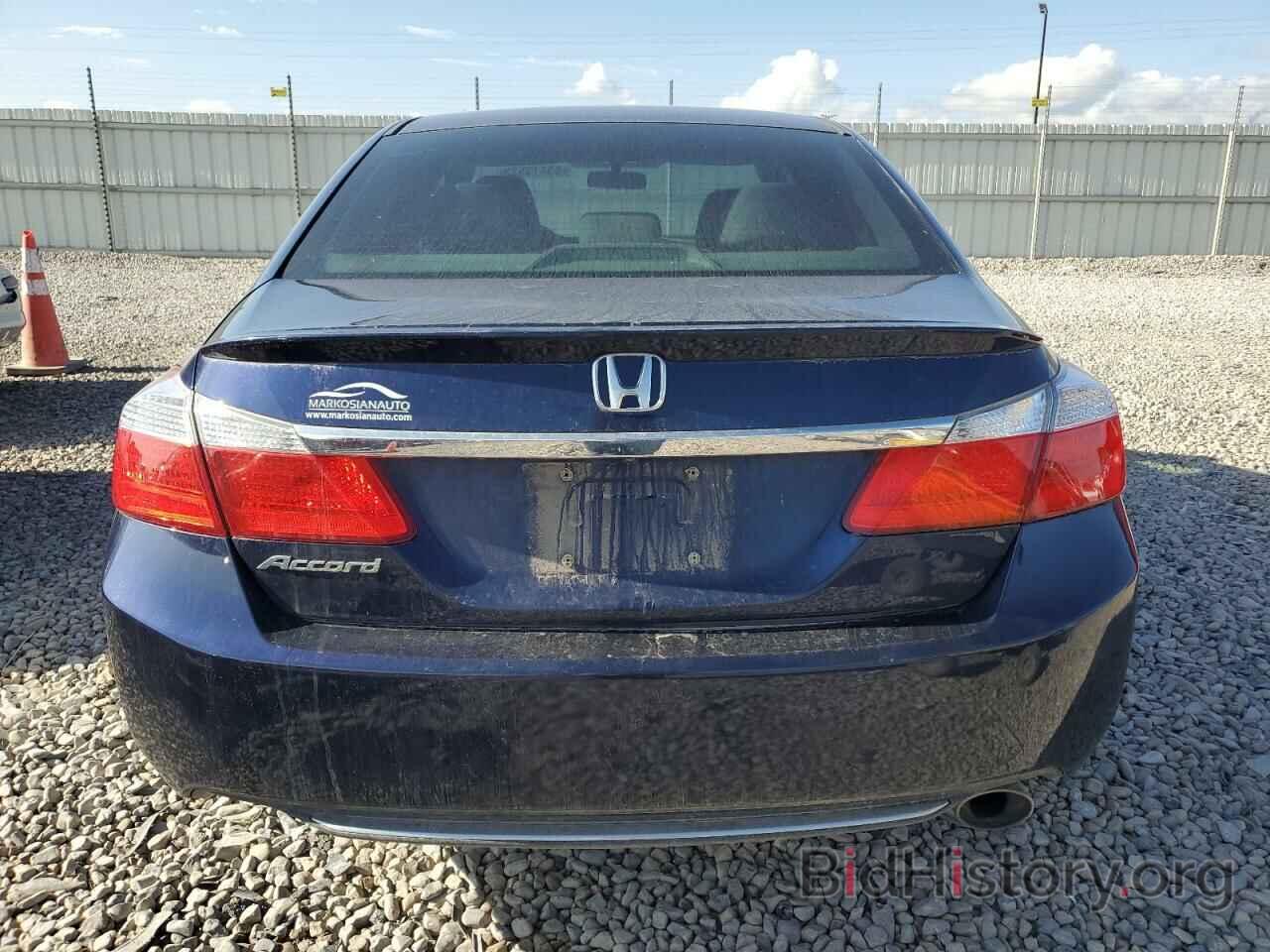 Report 1HGCR2F3XEA102649 HONDA ACCORD 2014 BLUE GAS Price And Damage