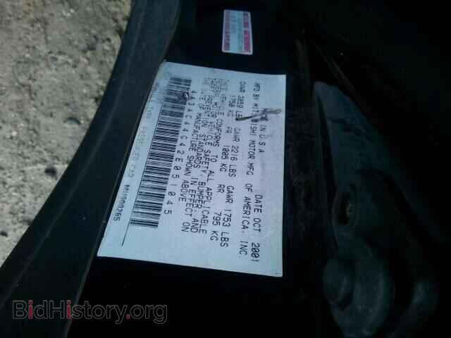 2002 MITSUBISHI ECLIPSE - VIN: 4A3AC44G42E051045 - Фото 10
