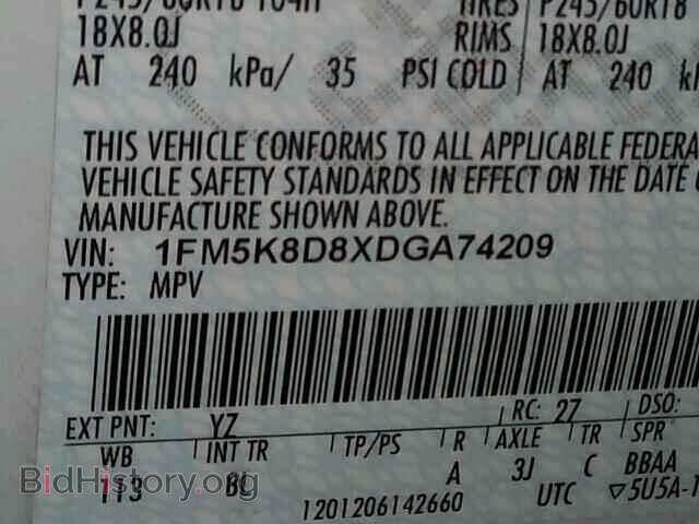 2013 FORD EXPLORER - VIN: 1FM5K8D8XDGA74209 - Photo 10