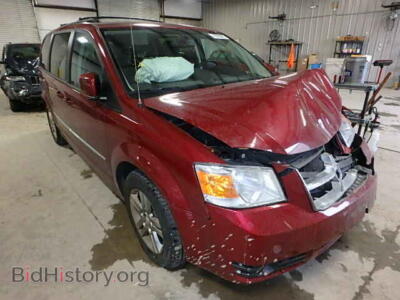 2010 Dodge CARAVAN Grand Crew, maroon — VIN 2D4RN6DX5AR396908, Copart