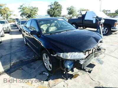 2005 Mazda 6 MAZDA6S, черный — VIN 1YVHP80D655M11665, Copart