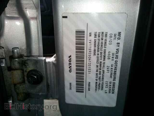 2004 VOLVO S80 - VIN: YV1TS92D041351531 - Фото 10