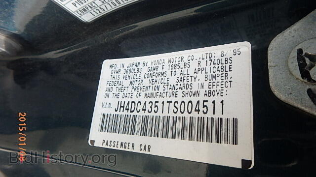 1996 ACURA INTEGRA - VIN: JH4DC4351TS004511 - Фото 8