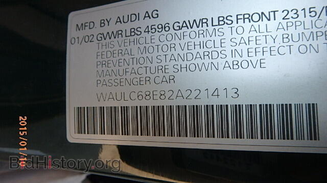 2002 AUDI A4 - VIN: WAULC68E82A221413 - Photo 9