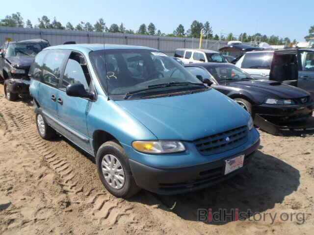 1999 blue plymouth voyager van