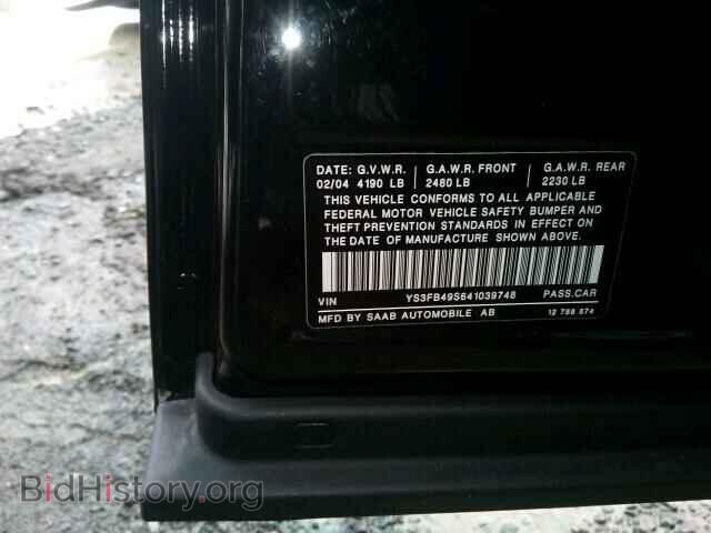 2004 SAAB 9 3 - VIN: YS3FB49S641039748 - Photo 10