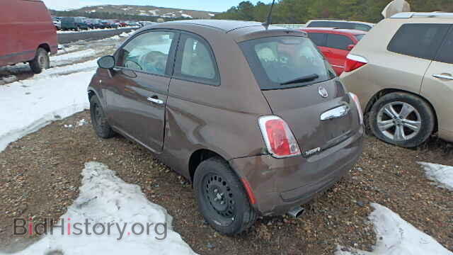 2012 FIAT 500 - VIN: 3C3CFFAR5CT303914 - Фото 3
