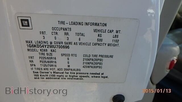 1998 CADILLAC DEVILLE - VIN: 1G6KD54Y2WU700696 - Photo 9