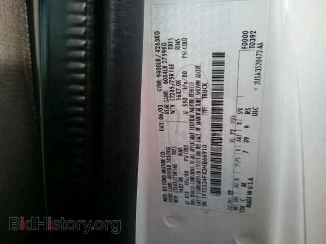 2003 FORD ECONOLINE - VIN: 1FTSS34FX3HB66910 - Фото 10