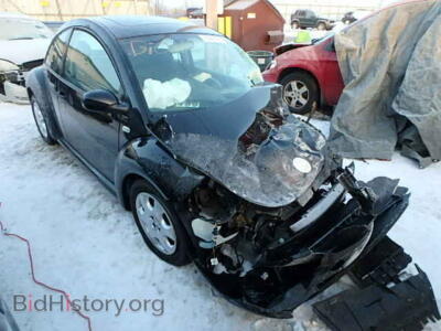 2003 Volkswagen BEETLE New Beetle, black — VIN 3VWCK21C63M409288, Copart