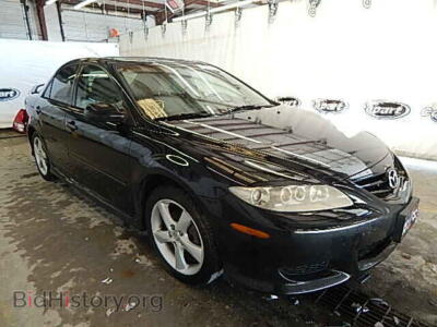 2005 Mazda 6 MAZDA6I, черный — VIN 1YVHP80C455M27290, Copart