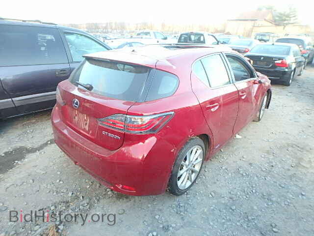 2011 LEXUS CT 200 - VIN: JTHKD5BH3B2029656 - Фото 4