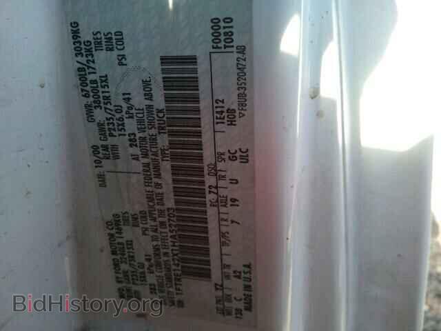 2001 FORD ECONOLINE - VIN: 1FTRE142X1HA52703 - Фото 10