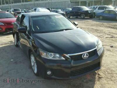 2011 Lexus CT 200 CT200H, черный — VIN JTHKD5BH8B2005028, Copart