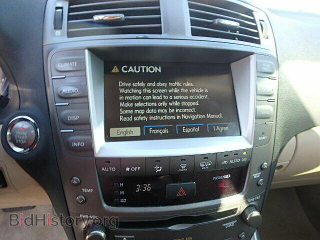 2007 LEXUS IS350 - VIN: JTHBE262375016283 - Фото 9