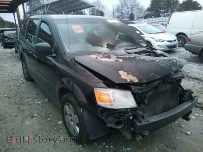 2010 Dodge CARAVAN Grand Cara, черный — VIN 2D4RN4DE9AR207552, Copart