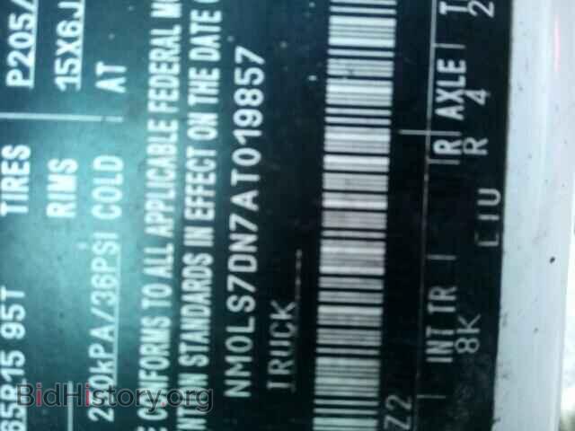 2010 FORD TRANSIT CO - VIN: NM0LS7DN7AT019857 - Фото 10