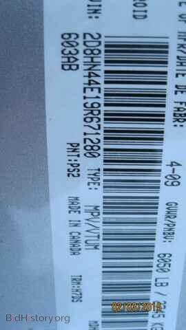 2009 DODGE CARAVAN - VIN: 2D8HN44E19R671280 - Фото 6