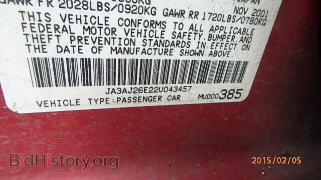 2002 MITSUBISHI LANCER - VIN: JA3AJ26E22U043457 - Photo 9