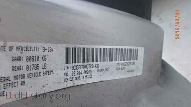 2012 FIAT 500 - VIN: 3C3CFFAR0CT291431 - Фото 9