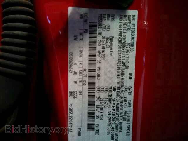 2012 FORD FOCUS - VIN: 1FAHP3K28CL435999 - Photo 9