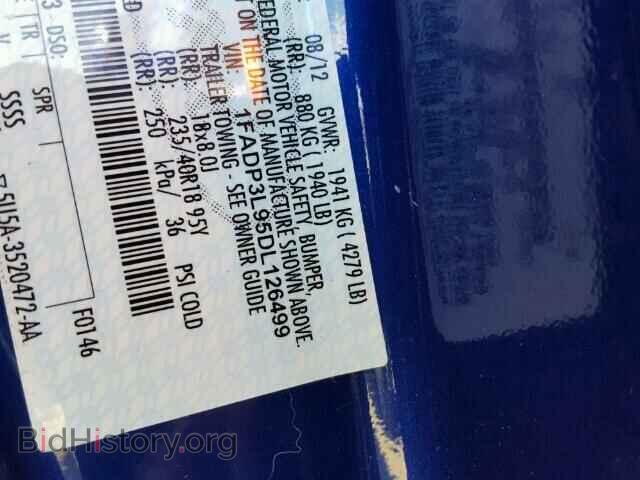 2013 FORD FOCUS - VIN: 1FADP3L95DL126499 - Фото 9