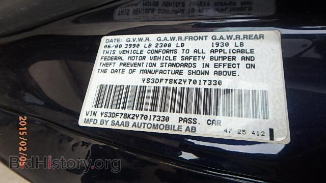 2000 SAAB 9 3 - VIN: YS3DF78K2Y7017330 - Photo 9