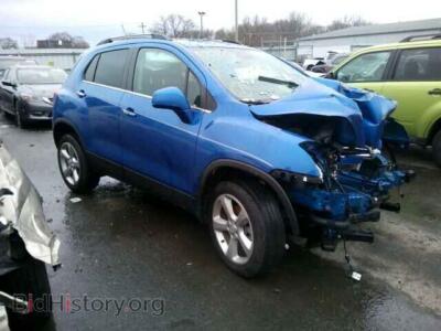 2015 Chevrolet TRAX Trax LTZ A, blue — VIN KL7CJTSB3FB077367, Copart