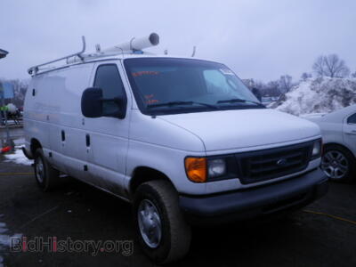 2007 Ford ECONOLINE, белый — VIN 1FTNE24W77DA64573, Copart