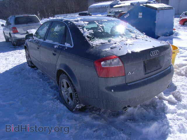 2002 AUDI A4 - VIN: WAULT68E22A074604 - Фото 3