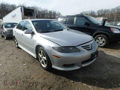2005 Mazda 6 MAZDA6I, silver — VIN 1YVHP84C055M48924, Copart