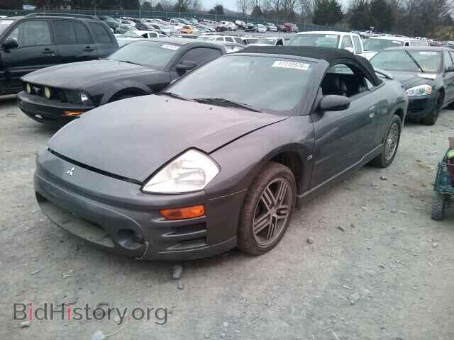 2003 MITSUBISHI ECLIPSE - VIN: 4A3AE75H33E171410 - Фото 2