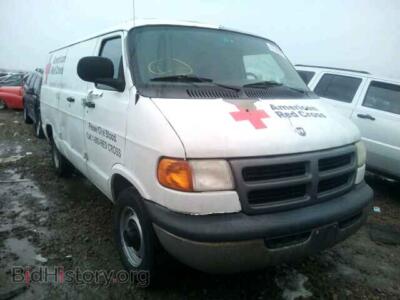 2003 Dodge RAM VAN RAM Van B2, white — VIN 2D7JB21Y43K505305, Copart