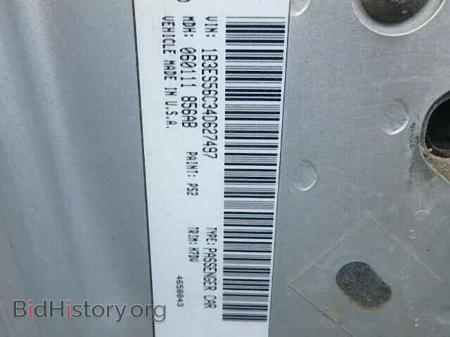2004 DODGE NEON - VIN: 1B3ES56C34D627497 - Фото 9