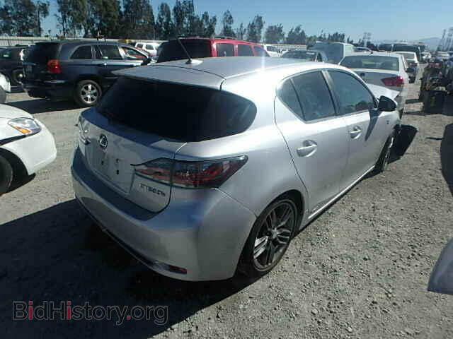 2012 LEXUS CT 200 - VIN: JTHKD5BH5C2051918 - Фото 4