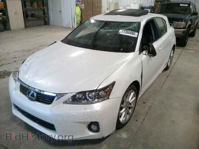2012 LEXUS CT 200 - VIN: JTHKD5BH5C2110126 - Фото 2