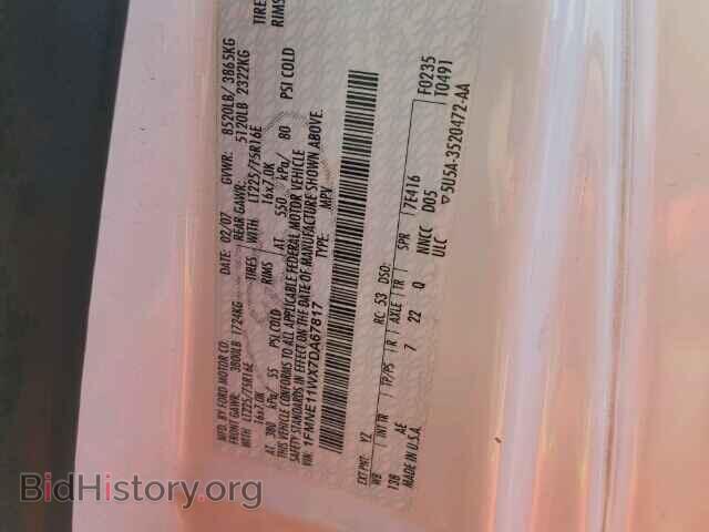 2007 FORD ECONOLINE - VIN: 1FMNE11WX7DA67817 - Фото 9