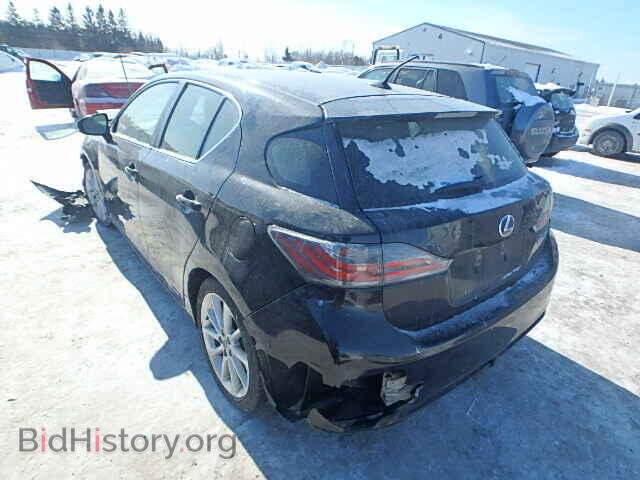 2012 LEXUS CT 200 - VIN: JTHKD5BH3C2088594 - Фото 3