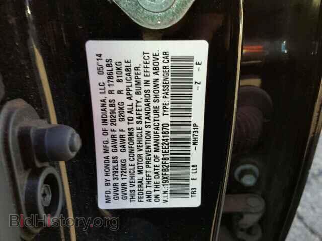 2014 HONDA CIVIC - VIN: 19XFB2F81EE241870 - Фото 9