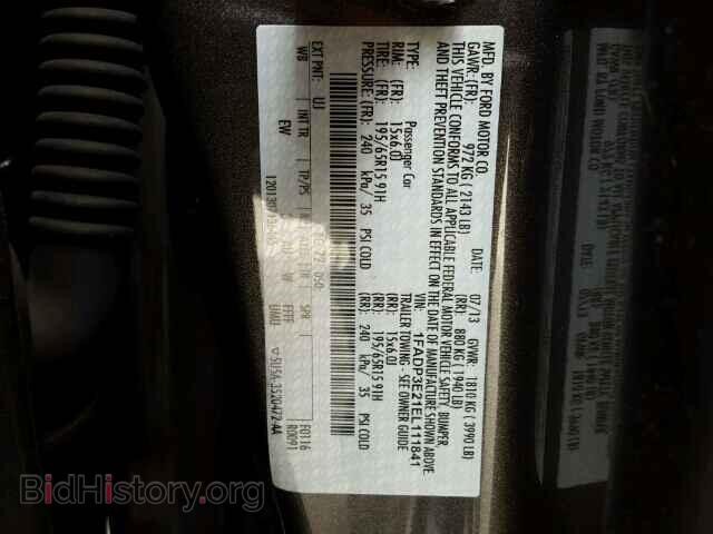 2014 FORD FOCUS - VIN: 1FADP3E21EL111841 - Photo 10