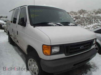 2007 Ford ECONOLINE, white — VIN 1FTNE24W67DA44461, Copart