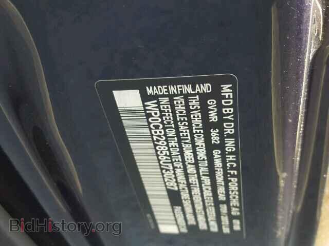2006 PORSCHE BOXSTER - VIN: WP0CB29856U730287 - Фото 10