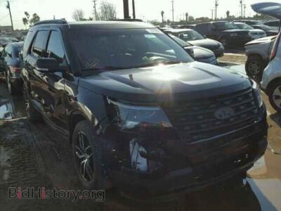 2016 Ford EXPLORER Explorer S, черный — VIN 1FM5K8GT3GGB95376, Copart
