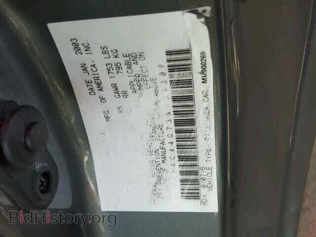 2003 MITSUBISHI ECLIPSE - VIN: 4A3AC44G73E134308 - Фото 10