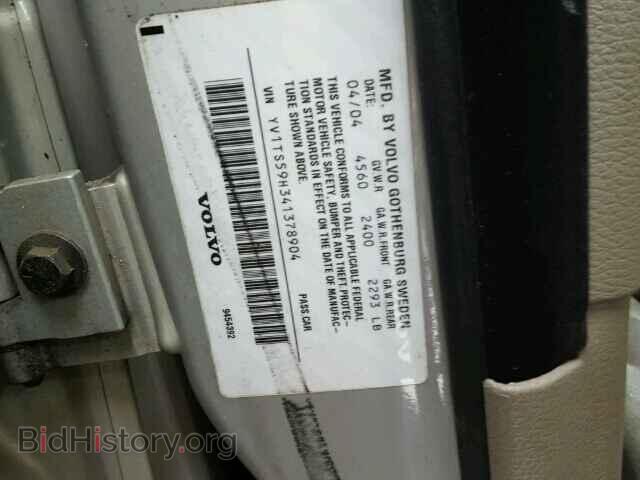 2004 VOLVO S80 - VIN: YV1TS59H341378904 - Фото 10