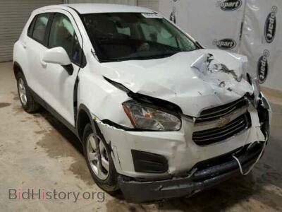 2015 Chevrolet TRAX Trax 1LS A, white — VIN KL7CJPSB3FB093978, Copart