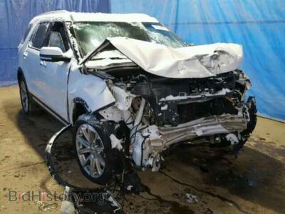 2016 Ford EXPLORER Explorer L, white — VIN 1FM5K7F86GGC24022, Copart