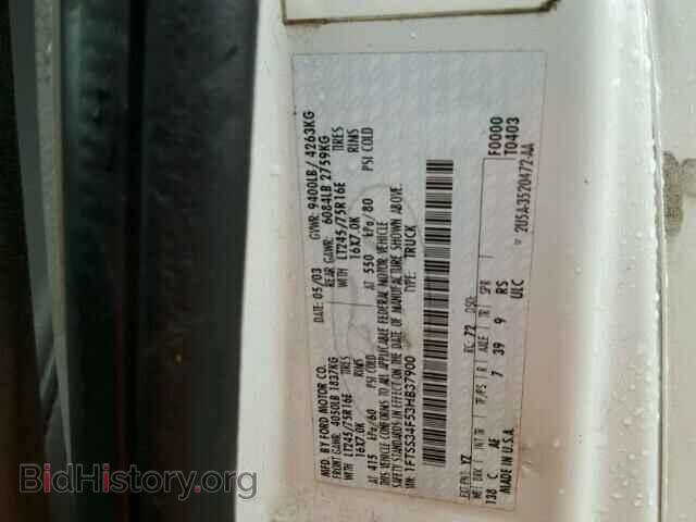 2003 FORD ECONOLINE - VIN: 1FTSS34F53HB37900 - Фото 10