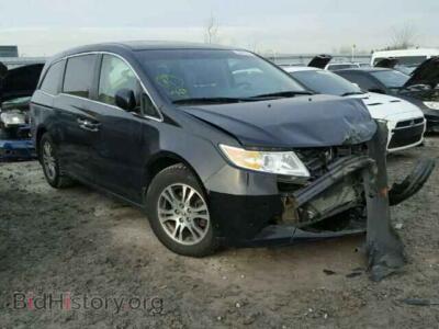 2013 Honda ODYSSEY Odyssey EX, черный — VIN 5FNRL5H60DB504298, Copart