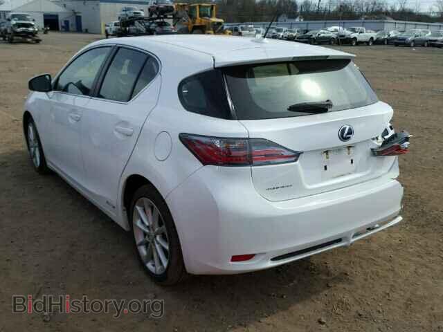 2012 LEXUS CT 200 - VIN: JTHKD5BH9C2072125 - Фото 3